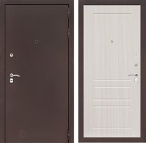 LABIRINT Входная металлическая дверь CLASSIC антик медь панель №3 сандал белый